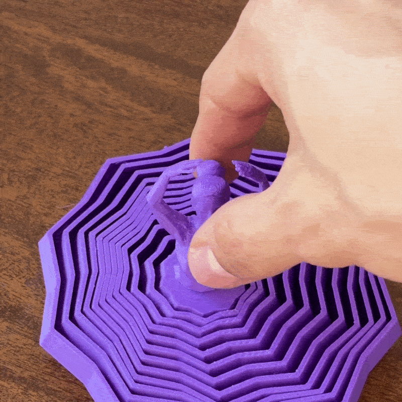 Fidget Bailarina - Enróscala y hazla girar en su soporte. Juguete ASMR perfecto para decorar y para desestresarse
